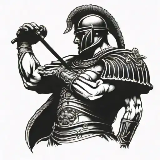 Roman Soldier Holding