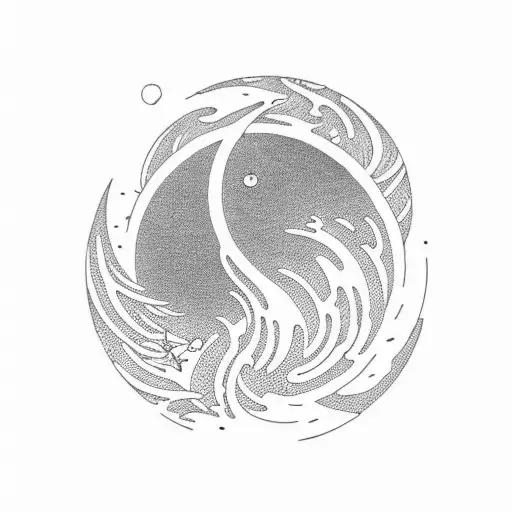 Frothy Ocean Waves With Moon Rising