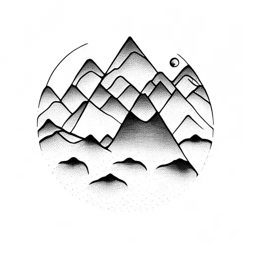 Bike With Mountains In The Background