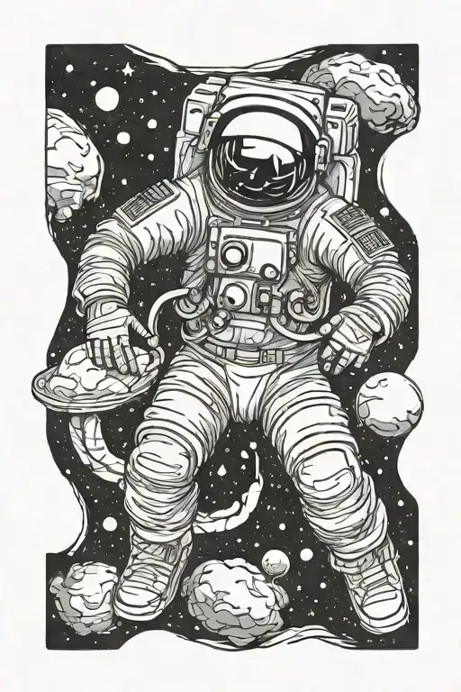 Astronaut Floating