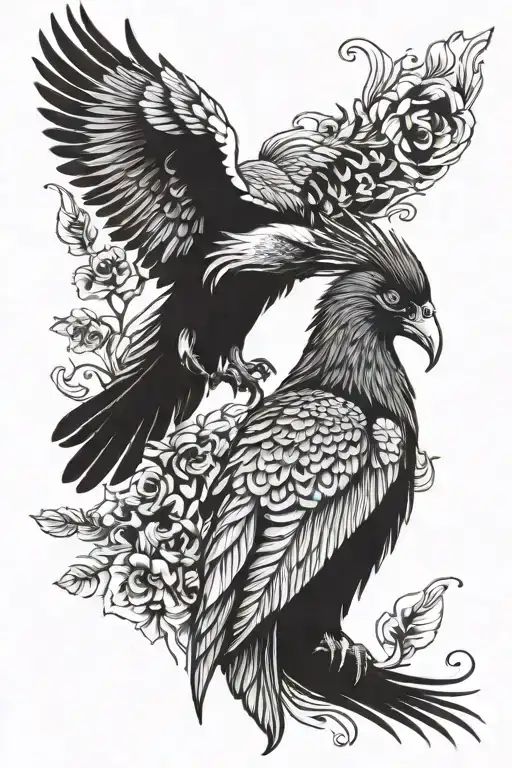 Crow Swan Parrot Peacock