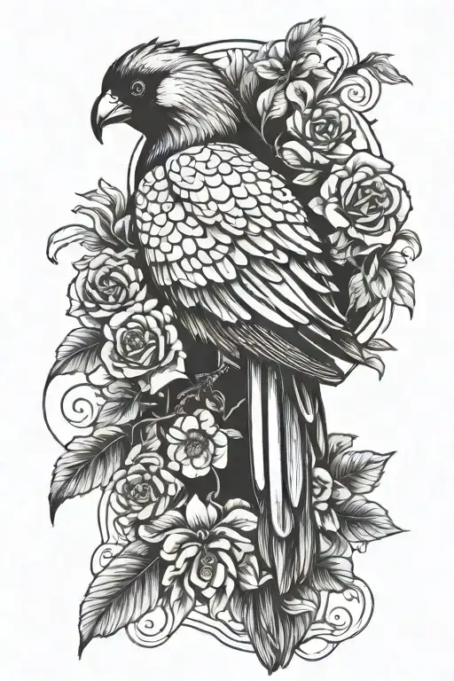 Crow Swan Parrot Peacock