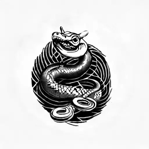 A Snake In A Circle