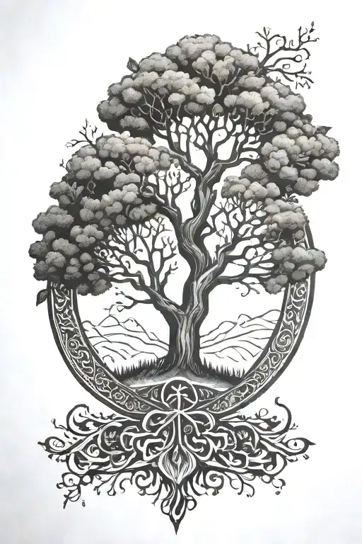 Vigviser With Tree Of Life