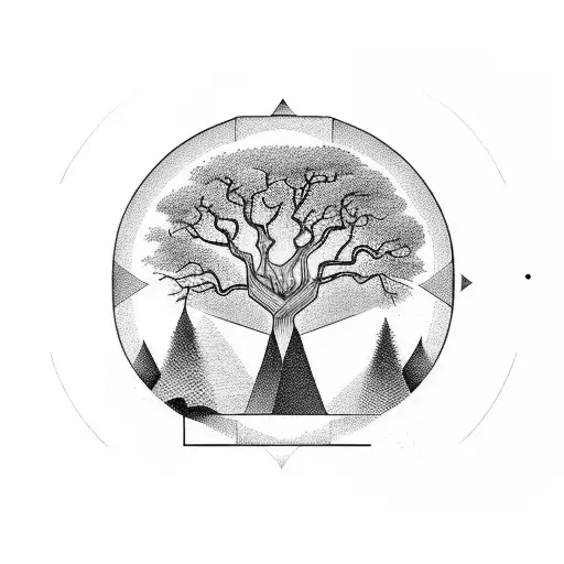 Simetric Tree With Roots