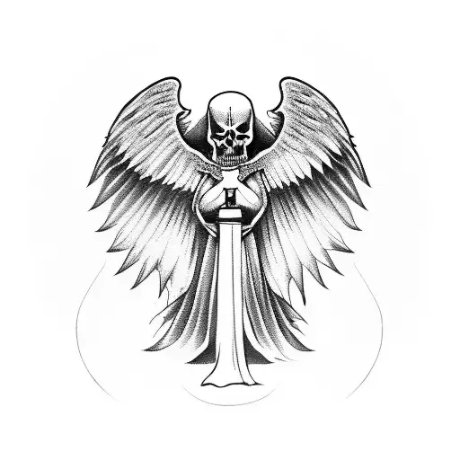 Guardian Angel And Angel Of Death