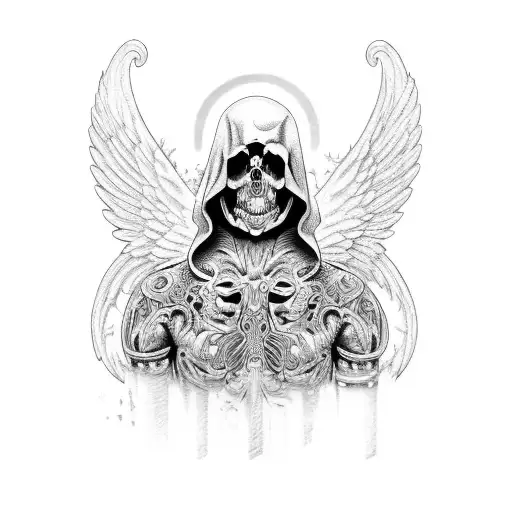 Guardian Angel And Angel Of Death