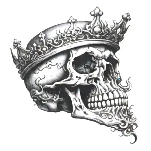 Skull With Crown