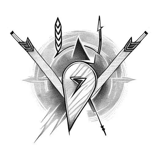 Lightning Bolt With Arrow