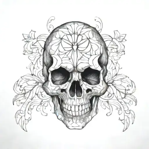 A Skull Made Of Cristal