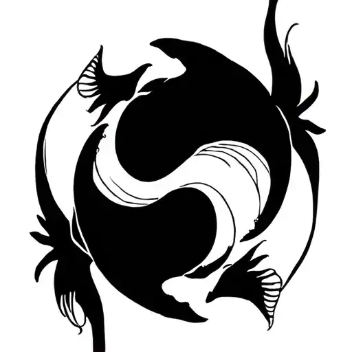 2 Fish Like Yin And Yan