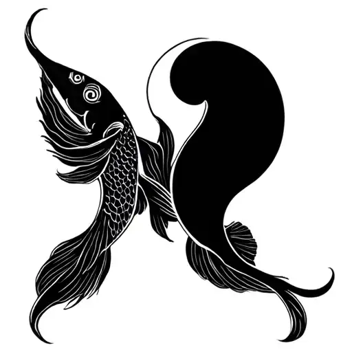 2 Fish Like Yin And Yan