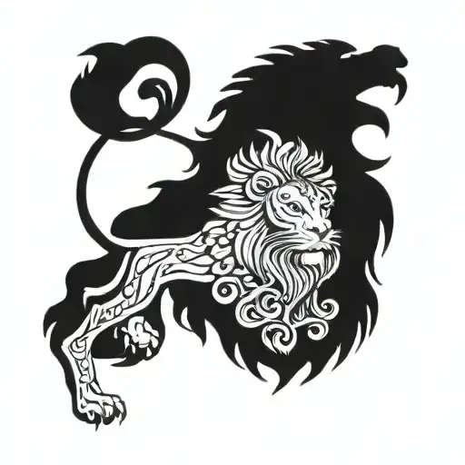 The Greek Tattoo Should Be Busy And The Lion Should Raise Self-confidence For Arms And Neck