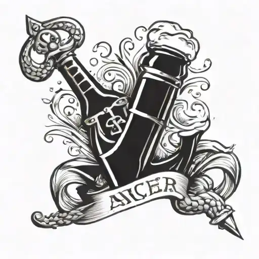 Anchor Beer Bottle And Bross