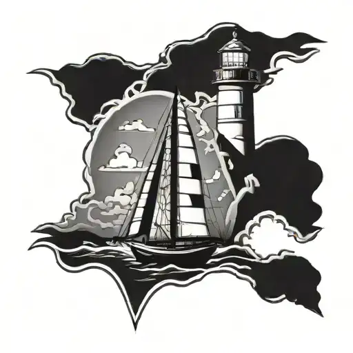 Sailboat Lighthouse