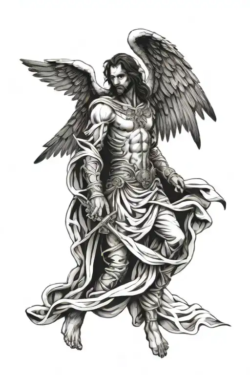Arcangel Azrael Male Angel
