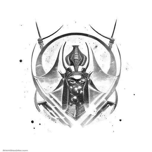 A Battle Scene With Egyptian Gods