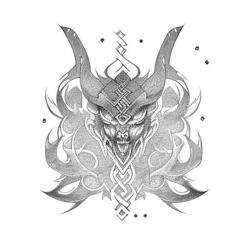 Norse Runes And Japanese Style