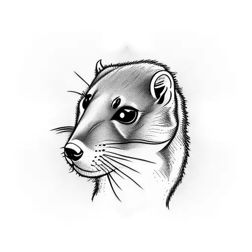 Male Weasel With Tattoos In A Speedo Laying Down