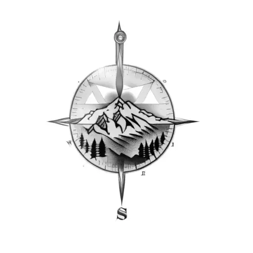 A Mountain And A Compass