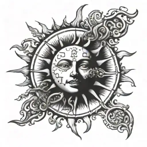 Sun With Face Morphing