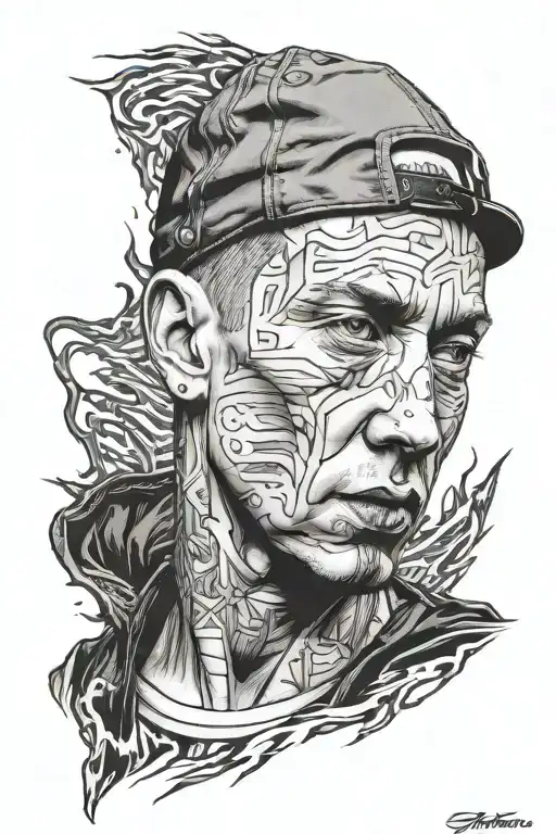 Eminem Face Portrait