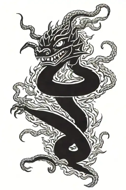 Shenron From Dragon Ball Summoned From A Tv Locateted In The Bottom