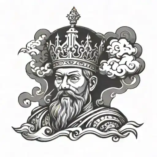 King And Cloud Background