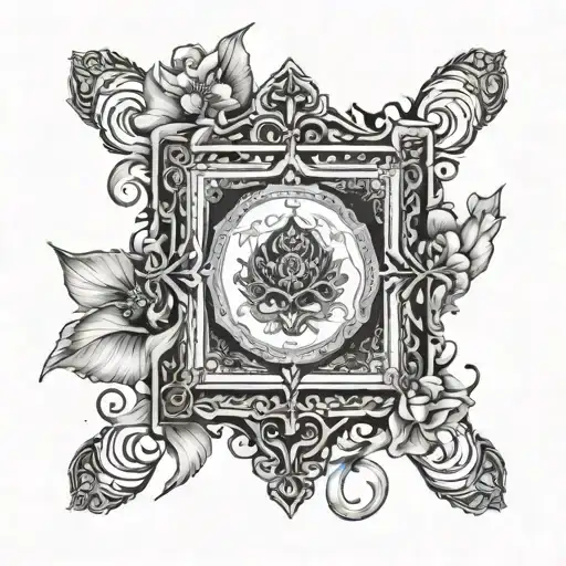 Card With Frame Around It