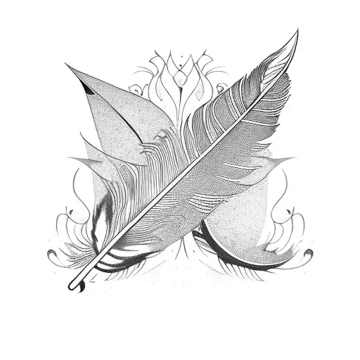 Feather With Name Harvey