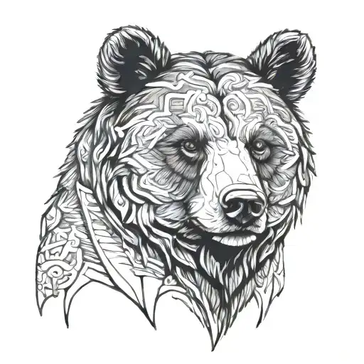 Asiatic Black Bear Head