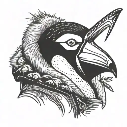 Emperor Penguin Wearing A Puffer Jacket