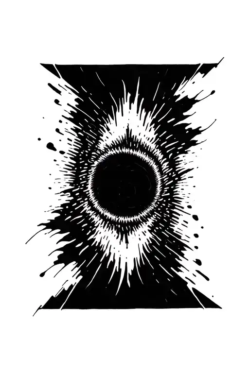 Black Hole Abstract Design