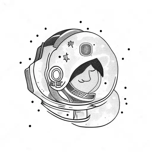 Astronaut Sitting Sad With Galaxy