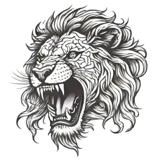 Lion Roaring