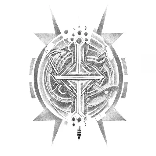 A Music Equalizer Made Of Interconnected Spiritual Symbols