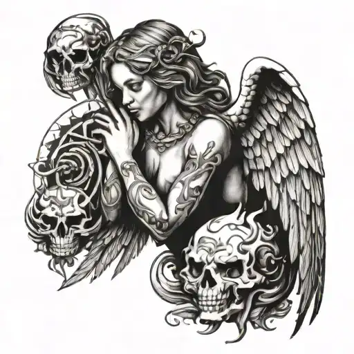 Angel With Demon Wings