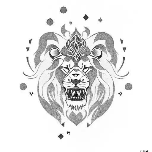 Czech Lion With Tryzub In Heart