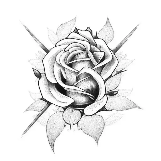 Dragon Roses Arm Sleeve