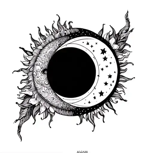 Sun And Moon Intertwined
