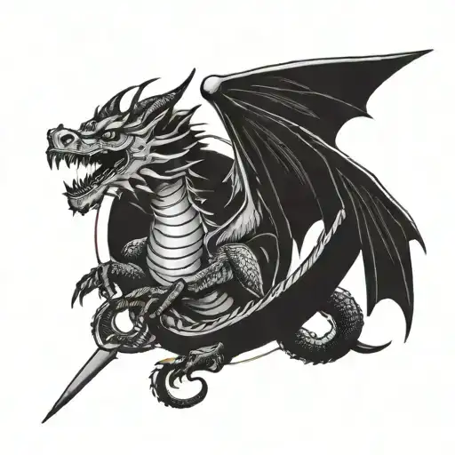 Dragon And Knife