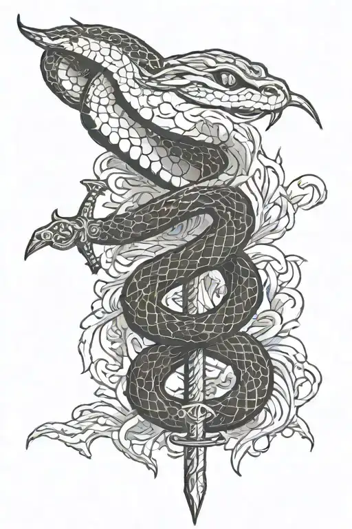 Snake And Sword