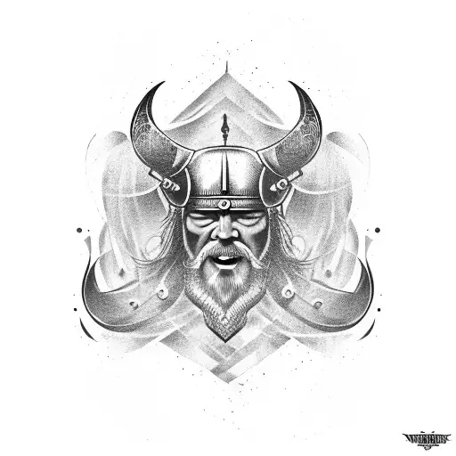 Viking Style Torso Tattoo For Male
