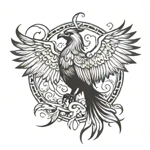 Phoenix Rising From The Ashes