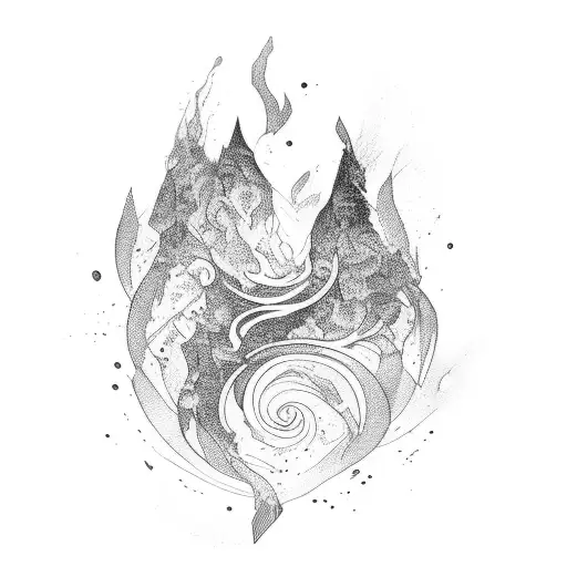 Flowing Tattoo Like Water On Shoulder