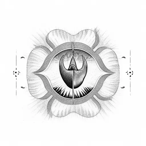 Humpback Whale's Tail And Sun