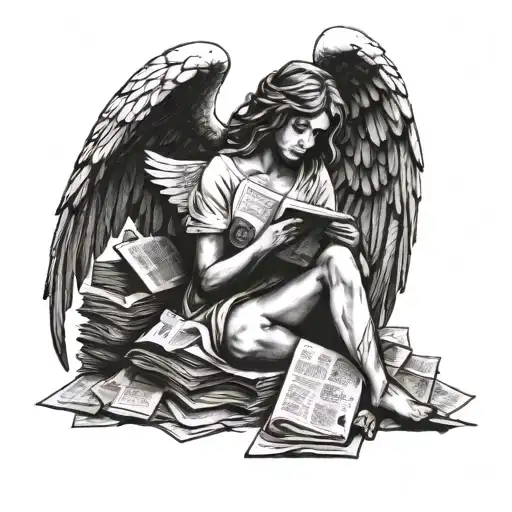 Angel Among Newspapers