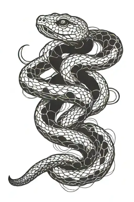 Snake Wrapped Around Arm