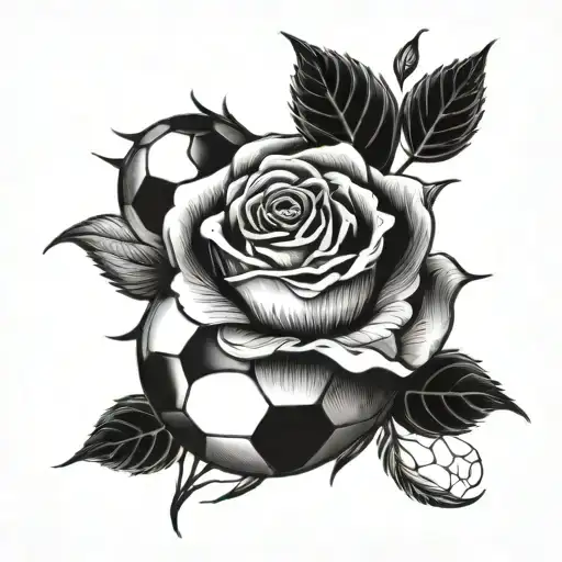 Rose And Soccer