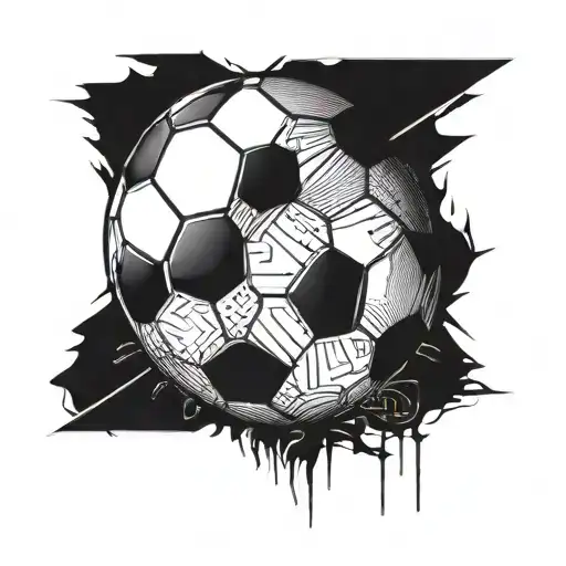 A Cross Soccer Ball